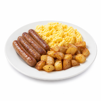 La Madeleine Petit Dejeuner French Country Breakfast with Sausage