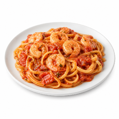 La Madeleine Plats De Pasta Tomato Provencal with Shrimp