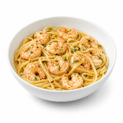 La Madeleine Plats De Pasta with Shrimp