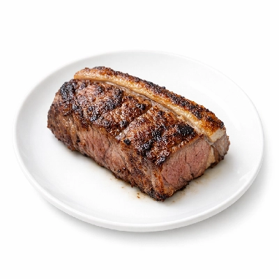 Lamb australian imported fresh loin separable lean only trimmed to 1/8" fat cooked broiled