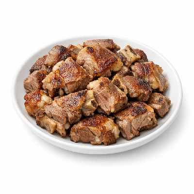 Lamb domestic composite of trimmed retail cuts separable lean and fat to 1/4" choice cooked