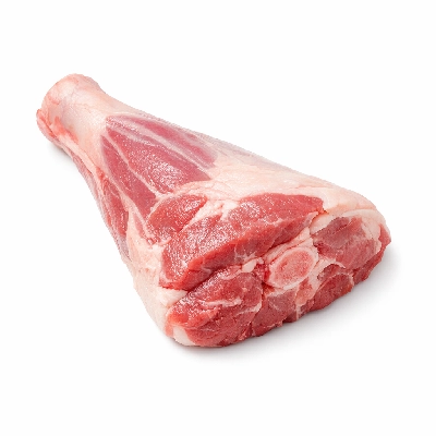 Lamb domestic leg shank half separable lean and fat trimmed to 1/4" choice raw