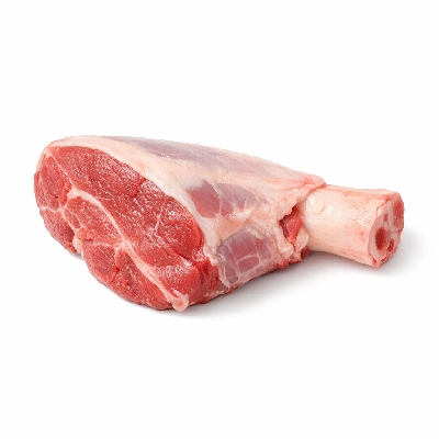 Lamb domestic leg shank half separable lean only trimmed to 1/4" fat choice raw