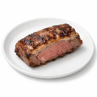 Lamb domestic loin separable lean and fat trimmed to 1/8" choice cooked broiled