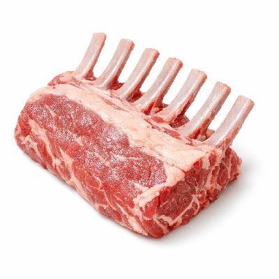 Lamb domestic rib separable lean and fat trimmed to 1/8" choice raw