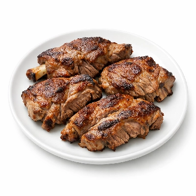 Lamb domestic shoulder arm separable lean only trimmed to 1/4" fat choice cooked broiled