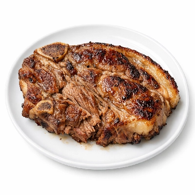 Lamb domestic shoulder blade separable lean and fat trimmed to 1/8" choice cooked broiled