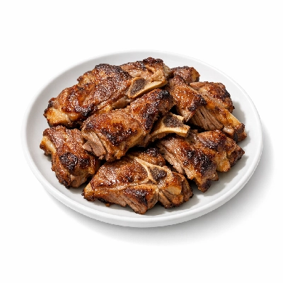 Lamb domestic shoulder blade separable lean only trimmed to 1/4" fat choice cooked roasted