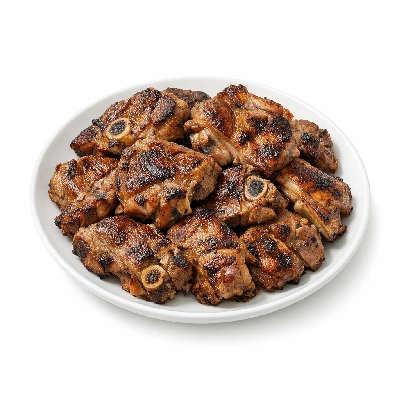 Lamb domestic shoulder whole arm and blade separable lean only trimmed to 1/4" fat choice cooked broiled