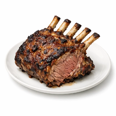 Lamb new zealand imported frozen rib separable lean only cooked roasted