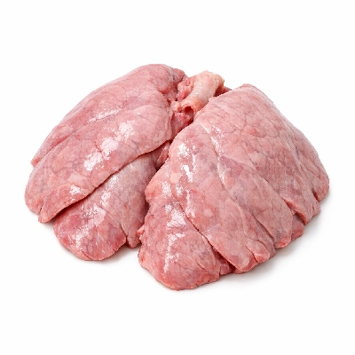 Lamb variety meats and by-products lungs raw