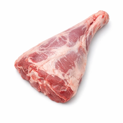 Lamb veal & game australian imported fresh leg trotter off bone-in separable lean only trimmed to 1/8" fat raw