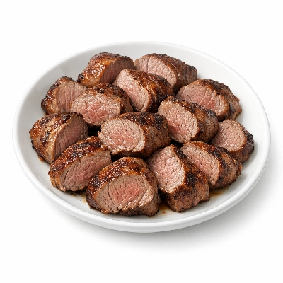Lamb veal & game australian imported fresh tenderloin boneless separable lean only trimmed to 1/8" fat cooked roasted