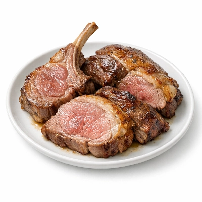 Lamb veal & game australian imported fresh external fat cooked