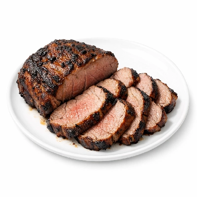 Lamb veal & game new zealand imported chump boneless separable lean only cooked fast roasted