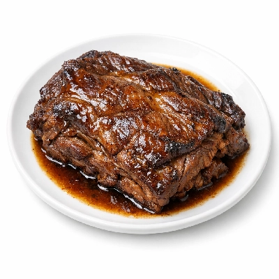 Lamb veal & game new zealand imported flap boneless separable lean and fat cooked braised