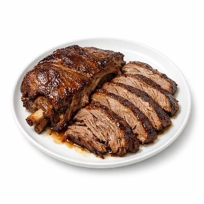 Lamb veal & game new zealand imported flap boneless separable lean only cooked braised