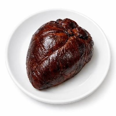 Lamb veal & game new zealand imported heart cooked soaked and simmered