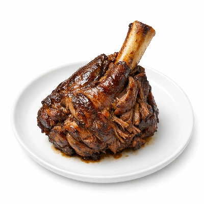 Lamb veal & game new zealand imported hind-shank separable lean only cooked braised