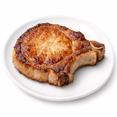 Lamb veal & game new zealand imported loin chop separable lean only cooked fast fried