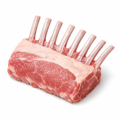 Lamb veal & game new zealand imported rack fully frenched separable lean only raw
