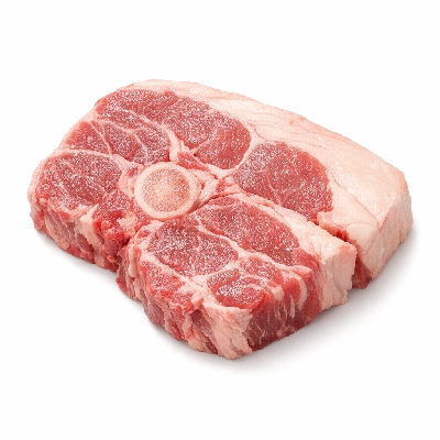 Lamb veal & game new zealand imported square-cut shoulder chops separable lean and fat raw