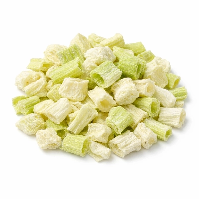 Leeks bulb and lower-leaf portion freeze-dried