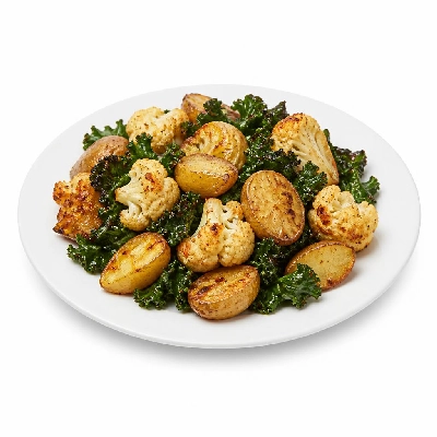 Legal Sea Foods Sides Roasted Fingerling Cauliflower Kale