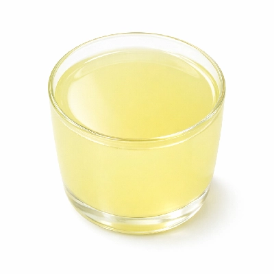 Lemonade low calorie with aspartame powder prepared water