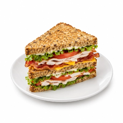 Lennys Grill & Subs Deli Sandwiches 10 Inch American Club Multigrain