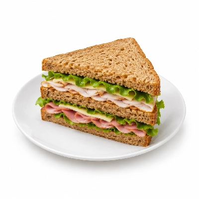 Lennys Grill & Subs Deli Sandwiches 10 Inch American Club Wheat