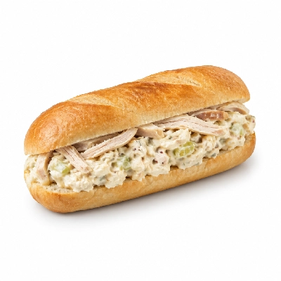 Lennys Grill & Subs Deli Sandwiches 10 Inch Chicken Salad Extra Meat