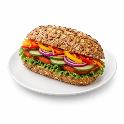 Lennys Grill & Subs Deli Sandwiches 10 Inch Garden Veggie Multigrain