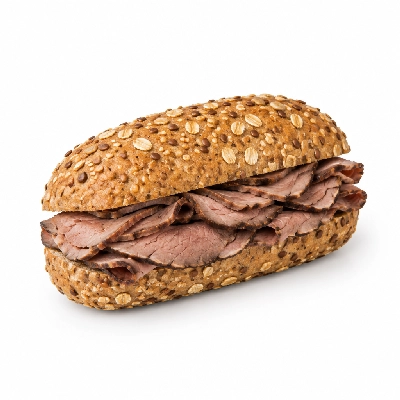 Lennys Grill & Subs Deli Sandwiches 10 Inch Roast Beef Multigrain