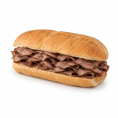 Lennys Grill & Subs Deli Sandwiches 10 Inch Roast Beef Wheat