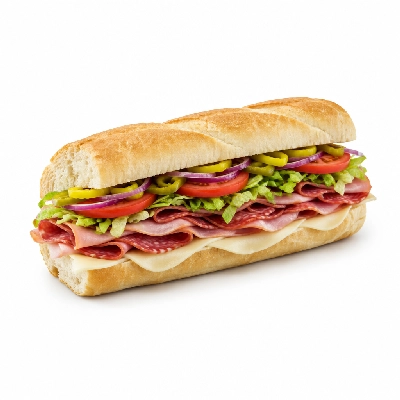 Lennys Grill & Subs Deli Sandwiches 10 Inch The Italian White