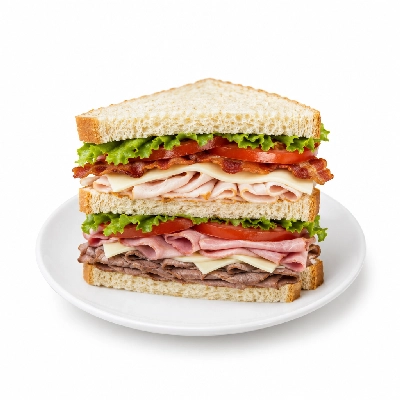Lennys Grill & Subs Deli Sandwiches 15 Inch American Club Extra Meat