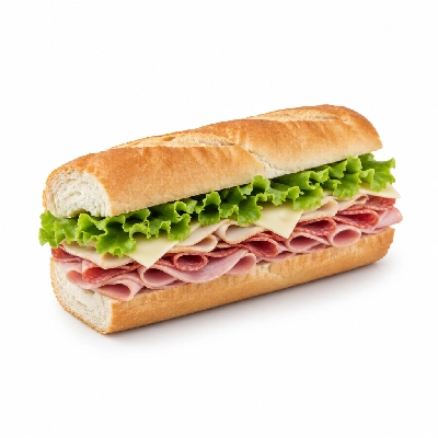 Lennys Grill & Subs Deli Sandwiches 15 Inch American Club White