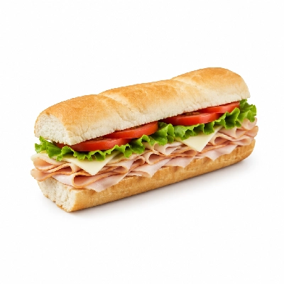 Lennys Grill & Subs Deli Sandwiches 15 Inch Classic White