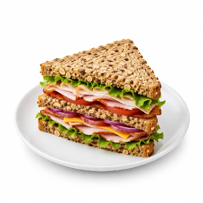 Lennys Grill & Subs Deli Sandwiches 15 Inch Deluxe Club Multigrain