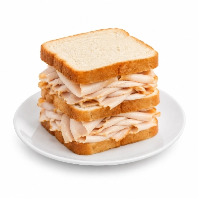 Lennys Grill & Subs Deli Sandwiches 15 Inch Mile High Turkey White