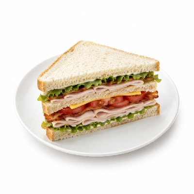 Lennys Grill & Subs Deli Sandwiches 5 Inch American Club White