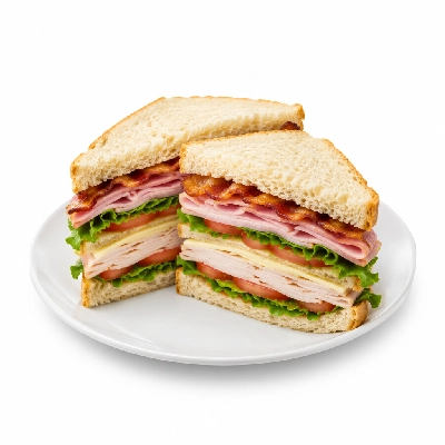 Lennys Grill & Subs Deli Sandwiches 5 Inch Deluxe Club Extra Meat