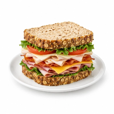 Lennys Grill & Subs Deli Sandwiches 5 Inch Deluxe Club Multigrain