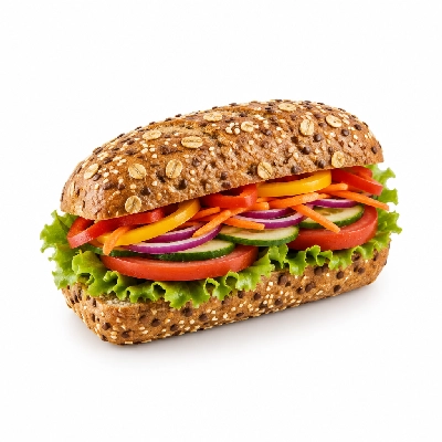 Lennys Grill & Subs Deli Sandwiches 5 Inch Garden Veggie Multigrain