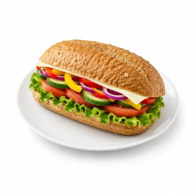 Lennys Grill & Subs Deli Sandwiches 5 Inch Garden Veggie Wheat