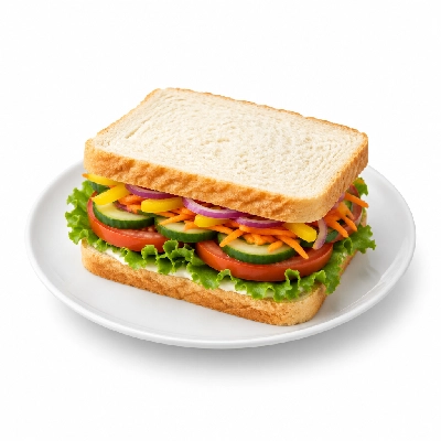 Lennys Grill & Subs Deli Sandwiches 5 Inch Garden Veggie White