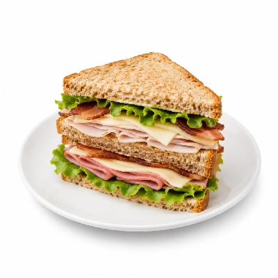 Lennys Grill & Subs Deli Sandwiches 7.5 Inch American Club Wheat