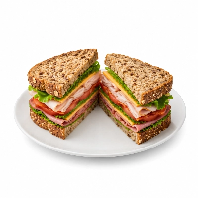 Lennys Grill & Subs Deli Sandwiches 7.5 Inch Deluxe Club Multigrain