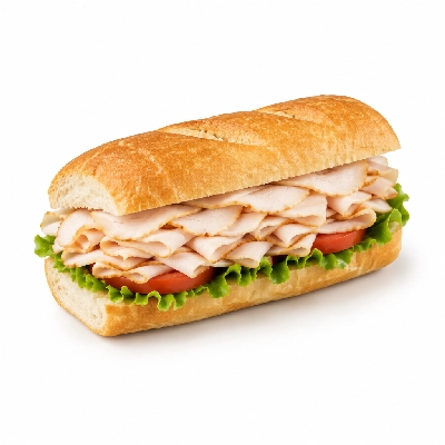Lennys Grill & Subs Deli Sandwiches 7.5 Inch Mile High Turkey Extra Meat